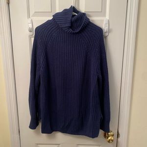 Navy Turtleneck Sweater